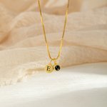 Personalised Engraved Initial Disc Photo Projection Necklace with 100 Languages I Love You Dainty Jewellery Birthday Anniversary Gift for Women