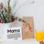 Spersonalizowana 5-gwiazdkowa kartka z imieniem i kopertą na Dzień Matki, prezent urodzinowy dla mamy