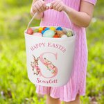 Sac à main personnalisé avec nom et prénom pour la chasse aux oeufs de Pâques, cadeau de fête pour les enfants.