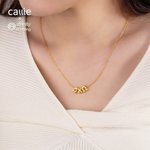Personalized 3D Bubble Greek Letter Necklace Jewelry Bid Day Sisterhood Birthday Gift for Sisters Friends | Callie × Affinity Licensing
