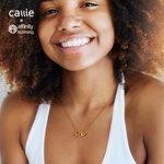 Personalized 3D Bubble Greek Letter Necklace Jewelry Bid Day Sisterhood Birthday Gift for Sisters Friends | Callie × Affinity Licensing
