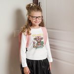 Personalized Coquette Bow Highland Cow 100% Cotton Kid T-shirt Sweatshirt Hoodie with Name Back to School Birthday Gift for Kids