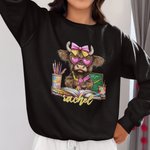 Personalizada 100 Días Vaca Montañesa Camiseta Sudadera Sudadera con Capucha con Nombre Día del Profesor Regalo de Vuelta al Cole para Profesores
