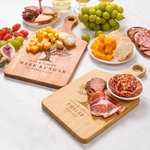 Personalised Engraved Tree of Life Reversible Charcuterie Chopping Board with Grip and Text Housewarming Wedding Gift for Family