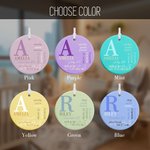 Adorno colgante de cerámica personalizado con foto de bebé y estadísticas de nacimiento Decoración para el hogar Primer regalo de Navidad del Día de la Madre para la nueva mamá Abuelos