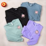 Personalized Apple Heart Candy Shape Daily Motivation T-shirt Sweatshirt with Name Appreciation Teacher's Day Gift for Teacher School Staff