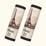 Personalized Travel Landmark Luggage Handle Wrap with Name Set of 2 Travel Accessories Christmas Gift for Travel Lovers