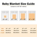 Personalized Cute Floral Elephant Initial Name Baby Security Blanket with Dotted Backing and Embroidery Text Birthday Baby Shower Gift for Boys Girls
