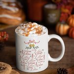 Personalised Christmas Word Cloud 11oz Mug with Name and Text Christmas for Family Friend