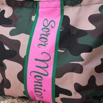 Personalisierte Camouflage rosa und grün Sorority große Tragetasche mit Namen Reisezubehör Geburtstag Geschenk für Schwestern Freunde