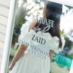 Adesivi personalizzati con nome e messaggio benvenuto al matrimonio decorazioni per matrimoni fidanzamenti regalo ideale per nuovi sposi