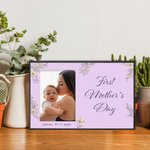 Gepersonaliseerd Eerste Moederdag Fotolijst met Tekst Home Decoratie Verjaardag Baby Shower Gift voor Nieuwe Moeder Familie