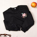 Personalized Apple Heart Candy Shape Daily Motivation T-shirt Sweatshirt with Name Appreciation Teacher's Day Gift for Teacher School Staff