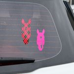 Personalized Multicolour Horse Silhouette Birthmark Photo Weatherproof Decal Sticker Birthday Car Window Laptop Decor Gift for Horse Lover Car Owner