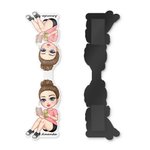 Personalized Cartoon Character Magnetic Bookmark Clip with Name Reading Supplies Birthday Gift for Women Book Lovers