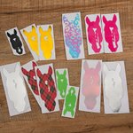 Personalized Multicolour Horse Silhouette Birthmark Photo Weatherproof Decal Sticker Birthday Car Window Laptop Decor Gift for Horse Lover Car Owner