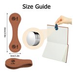 Personalisierte PU Leder Geburt Blume magnetische Lesezeichen Clip mit Namen Geburtstag Geschenk für Bücherwurm Buchliebhaber