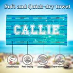 Personalisierte Schwimmbad Hintergrund Name schnell trocknen überdimensioniert Mikrofaser Strandtuch Sommer Reise wesentlich Urlaub Geburtstag Geschenk für Familie Freunde