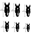 Personalized Multicolour Horse Silhouette Birthmark Photo Weatherproof Decal Sticker Birthday Car Window Laptop Decor Gift for Horse Lover Car Owner