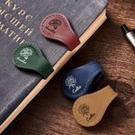 Personalisierte PU Leder Geburt Blume magnetische Lesezeichen Clip mit Namen Geburtstag Geschenk für Bücherwurm Buchliebhaber