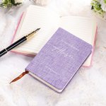 Gepersonaliseerd canvas linnen kaft A6 128 pagina's gelofte boek met naam en datum set van 2 huwelijksceremonie verloving cadeau voor bruid bruidegom echtpaar