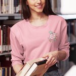 Personalized Apple Heart Candy Shape Daily Motivation T-shirt Sweatshirt with Name Appreciation Teacher's Day Gift for Teacher School Staff