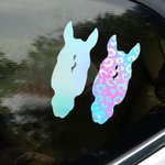 Personalized Multicolour Horse Silhouette Birthmark Photo Weatherproof Decal Sticker Birthday Car Window Laptop Decor Gift for Horse Lover Car Owner