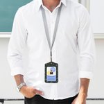 Personalizzato aiuto all'insegnamento Fiore personaggio dei cartoni animati in pelle portabadge con nome e cordino Ufficio Ritorno a scuola Regalo per la giornata dell'insegnante