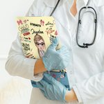 Personlig tegneserieutklippstavle for sykepleier og lege med navn Graduation Appreciation Gift for Medical Staff