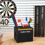 Personalized 3D Printed Guitar Amp Model Guitar Picks Holder Darts Holder with Name Birthday Gift for Guitar Players Darts Lover