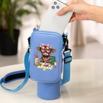 Personalized Waterproof Highland Cow Name Water Bottle Carrier Bag Tumbler Accessories for 40oz Stanley Birthday Gift for Friends Family Teachers