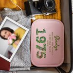 Boîte à bijoux personnalisée avec miroir de maquillage LED ajustable Cadeau d'anniversaire pour femmes