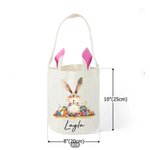 Personalisierte schrulligen Ostern Hase Eier Korb mit Namen Eier Jagd Party Favors Ostern Geschenk für Jungen Mädchen