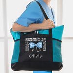 Estetoscopio Personalizado con Lazo Frases Positivas Bolsa de Viaje con Cremallera con Nombre y Bolsillo de Malla Regalo de Cumpleaños para Enfermera Doctora Personal Médico