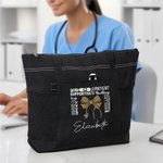 Estetoscopio Personalizado con Lazo Frases Positivas Bolsa de Viaje con Cremallera con Nombre y Bolsillo de Malla Regalo de Cumpleaños para Enfermera Doctora Personal Médico