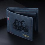 Personalized Multiple Card Slots Photo Leather Wallet with Engraved 1-12 Names Father's Day Anniversary Gift for Dad Grandpa