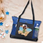 Personalizada Caricatura Playa Personaje Oxford Bolsa Tote con Nombre Viaje Esenciales Cumpleaños Regalo para Mujeres