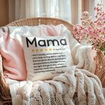 Recensione personalizzata a cinque stelle Morbido cuscino di lancio con nome Festa della mamma Regalo di compleanno per la mamma