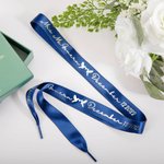 Personlig Bride to Be White Veil Sash Slippers Shoelaces Set med navn Bachelorette Bridal Shower Supplies for Bride