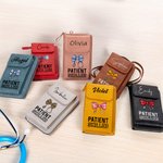Personalized Bow Stethoscope Leather Crossbody Bag Wallet with Name and Card Slots Birthday Appreciation Gift for Doctors Nurses Medical Staff