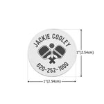 Paleta de Pickleball personalizada Etiqueta metálica con nombre Equipo deportivo Accesorios Regalo de cumpleaños para jugador de pickleball Amante de los deportes