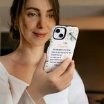 Funda de Teléfono Personalizada Floral Soy la Hija del Rey con Nombre Regalo Religioso de Bautizo Cumpleaños para Cristianos