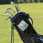 Personalized Birth Flower Golf Bag Design Super Absorbent Portable Golf Ball Name Towel with Tee and Retractable Clip Birthday Gift for Golf Players