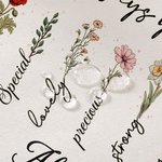 Personalizada Dios dice que eres Flor Versículo de la Biblia Bolsa de lona grande con nombre Afirmación positiva Regalo religioso para cristiano