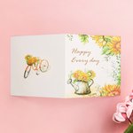 Tarjeta de felicitación con girasoles y Happy Every day