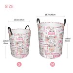 Personalizado lindo elefante impermeable lavandería cesta de almacenamiento con el nombre Guardería Decoración Cumpleaños inauguración de la casa Regalo para niños Niñas