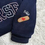 Personalized Embroidered Nurse Stethoscope Syringe Design Crewneck Sweatshirt with Name Birthday Graduation Gift for Medical Gradute Staff