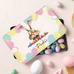 Personalisierte schrulligen Osterhase Keksdose Aufbewahrungsbox mit Namen Geburtstag Ostern Party Geschenk für Kinder