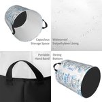 Personalizado lindo elefante impermeable lavandería cesta de almacenamiento con el nombre Guardería Decoración Cumpleaños inauguración de la casa Regalo para niños Niñas