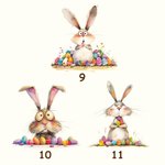 Personalisierte schrulligen Osterhase Keksdose Aufbewahrungsbox mit Namen Geburtstag Ostern Party Geschenk für Kinder